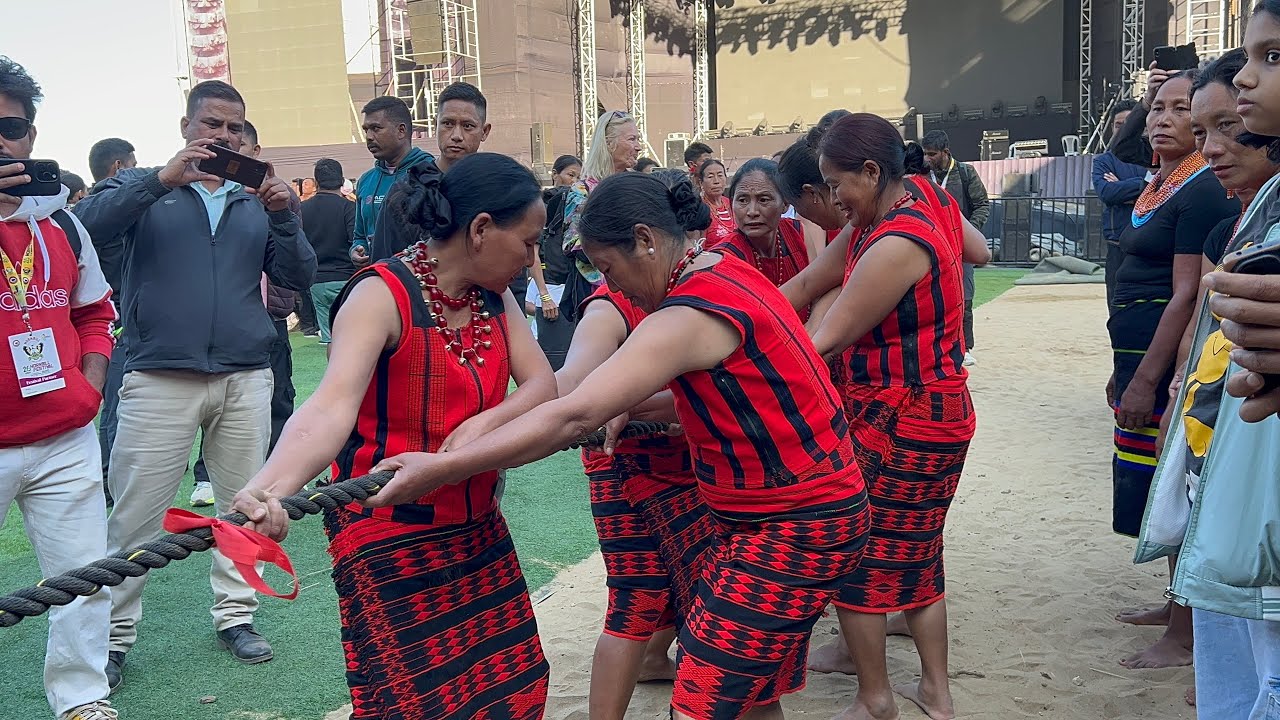 Women&rsquo;s Tug Of War | Sangtam vs Kuki | Hornbill Festival in Nagaland 2025/@tonphapehhamvlog5608 