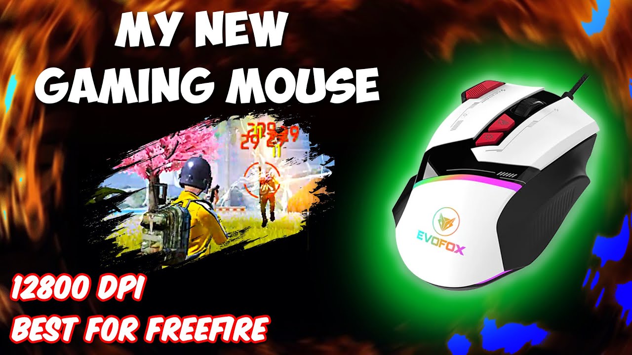 Best Gaming Mouse under 600 rupess | Best mouse for Free fire 12800 DPI | Evofox  Mouse unboxing