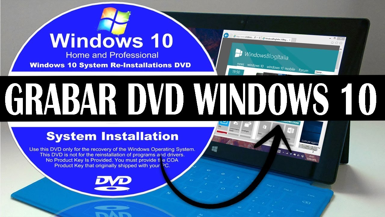 💻Cómo GRABAR IMAGEN ISO de Windows 10 🖱  CREAR UN DVD BOOTABLE  Windows 10 | Sin programas