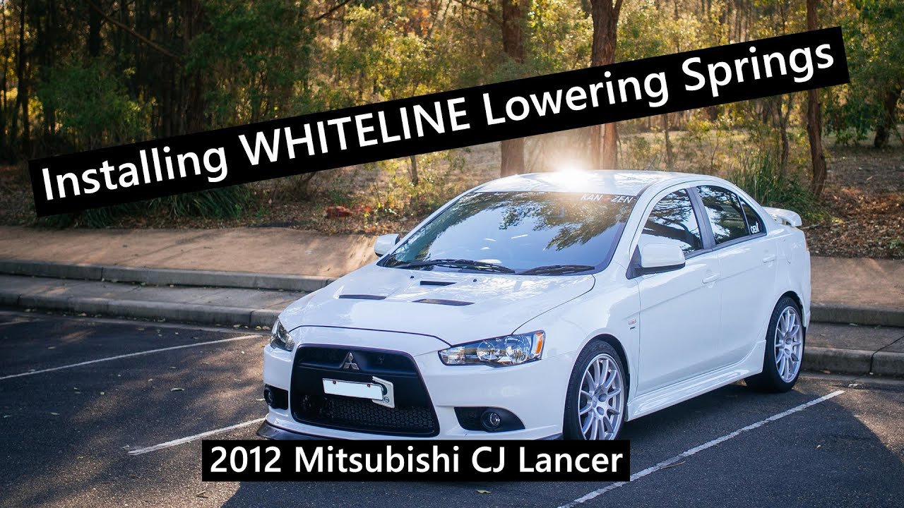 WHITELINE Spring Install 2012 Mitsubishi Lancer CJ - Working on the daily - Garage/Workshop Vlog