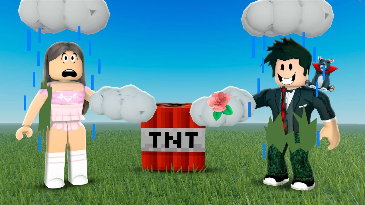 NÃO PODE ENCOSTAR NO TNT DO MINECRAFT | Roblox - TNT