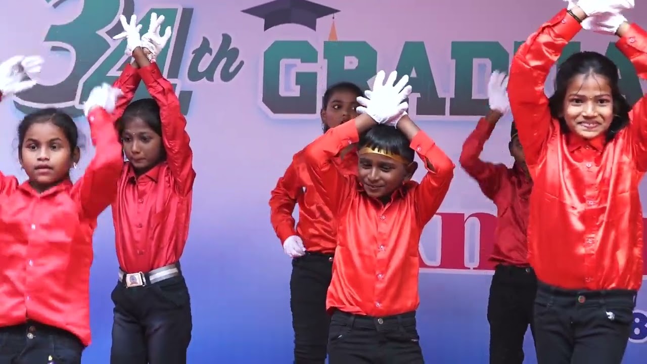 Electrifying Tamil Fusion Dance |  Students of Class 3,4,&5 | 34th Graduation Ceremony & Annual Day