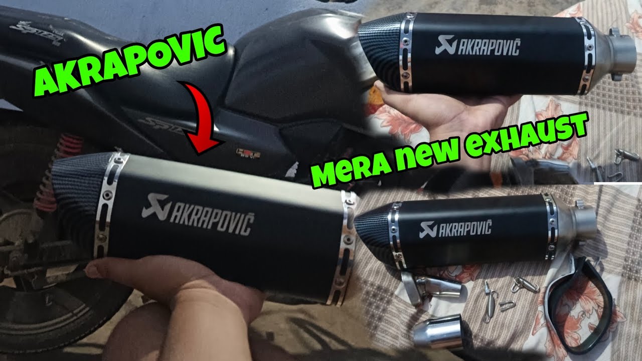 BEST AKRSPOVIC EXHAUST MERA NEW EXHAUST A GAYA 🔥🔥