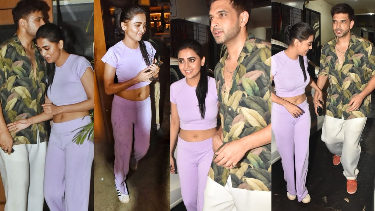 Tejasswi Prakash & Karan Kundra Spotted in Bandra 😍💕📸