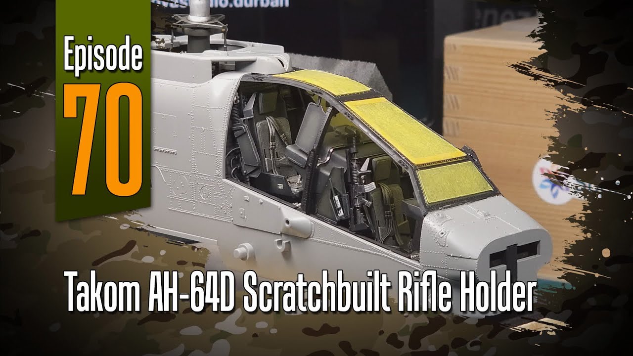 С литника | Самодельный держатель винтовки Takom AH-64D