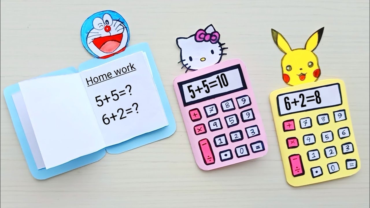 DIY Cute Paper Calculator & Mini Notepad / DIY Paper Crafts / Back to school / DIY Mini Notepad