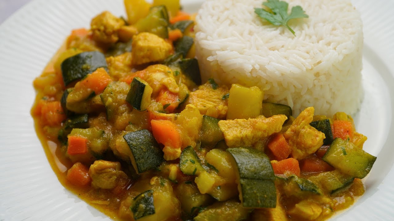Guiso de Zapallito Italiano con Pollo | Receta Nutritiva