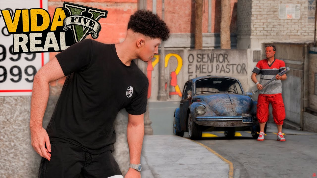 GTA V - VIDA REAL | O CARA DO FUSCA VOLTOU A ME AMEAÇAR. - #31