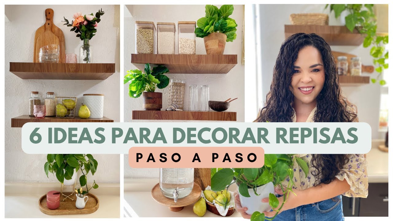 6 IDEAS PARA DECORAR REPISAS EN LA COCINA 🪴🦋Decoración 2023 primavera-verano | Tendencias en casa