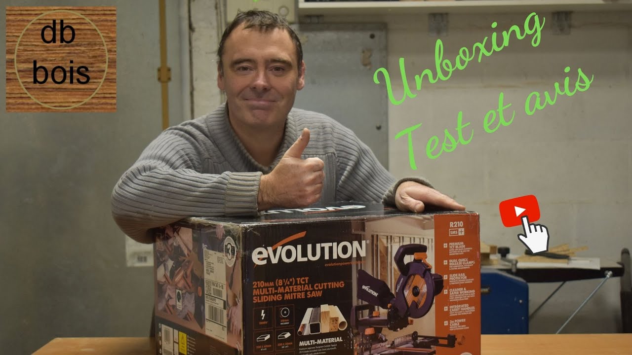 Unboxing / test et avis sur la scie radiale évolution R210 SMS+