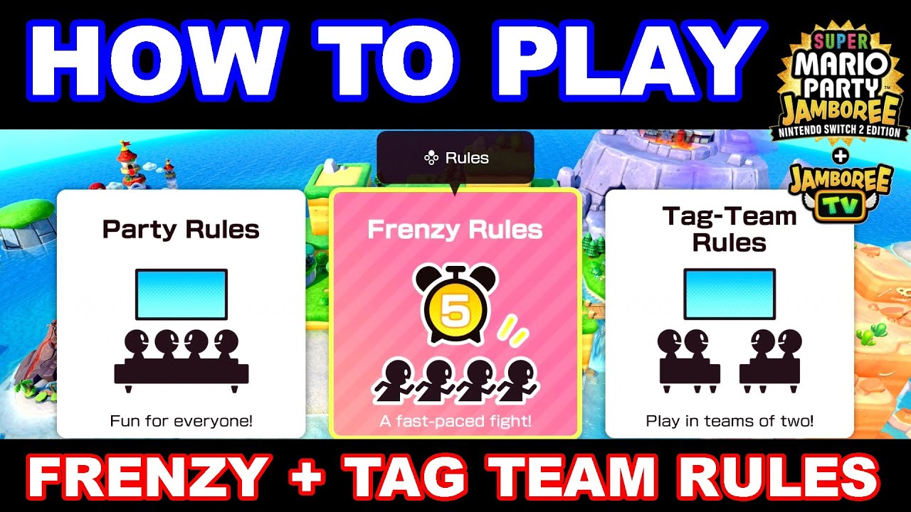How To Play Frenzy Rules & Tag-Team Rules (Fast Guide) - Super Mario Party Jamboree TV