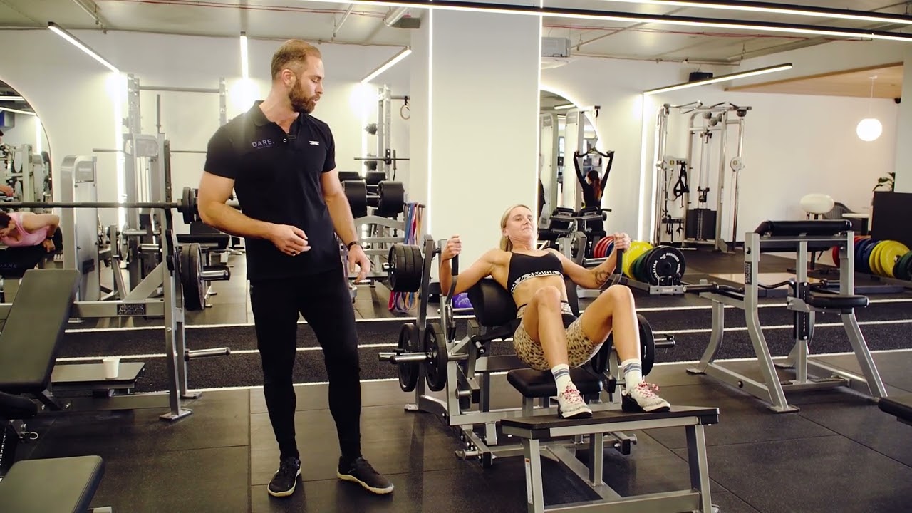 Hammer Strength Plate Loaded Glute Drive at DARE. Studio, Bentleigh VIC