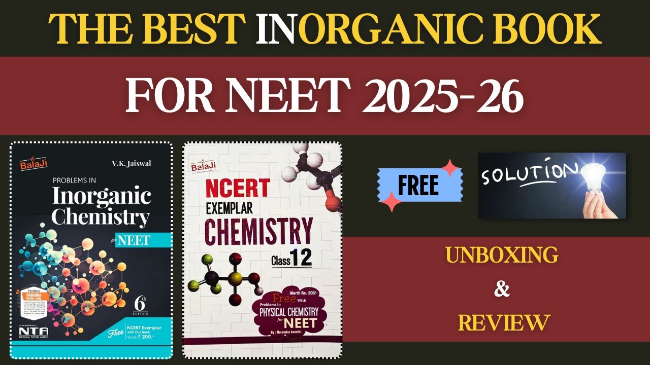 vk jaiswal inorganic chemistry book review for NEET | Best book for neet preparation 📚