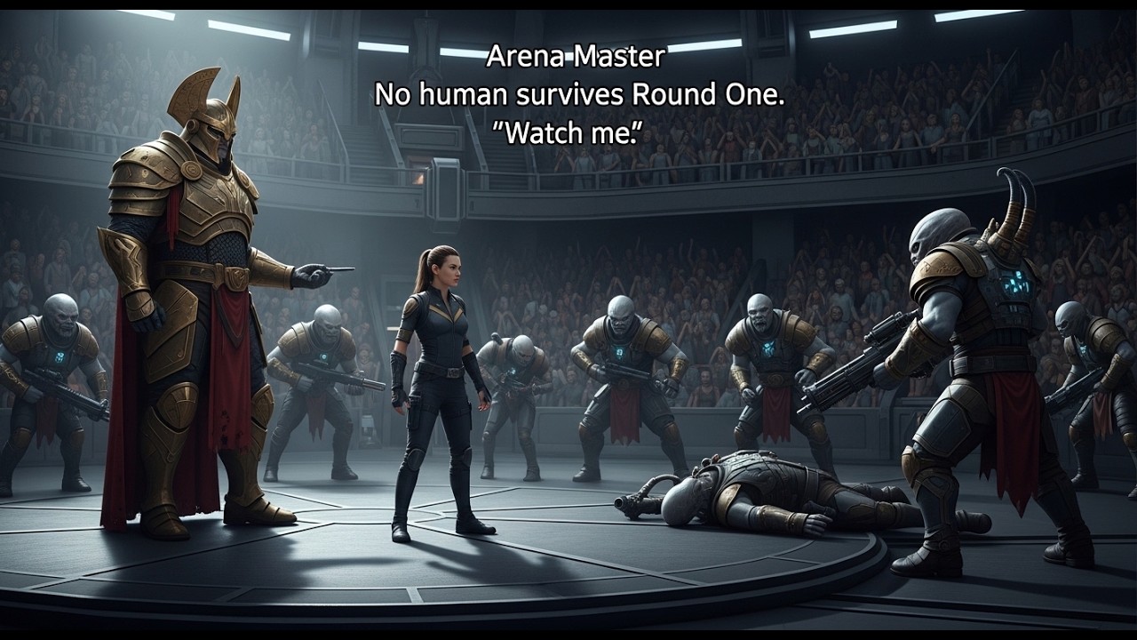 The Arena Master Said, “No Human Survives Round One.” — She Replied, “Watch Me.” | Zytheron Sci-Fi