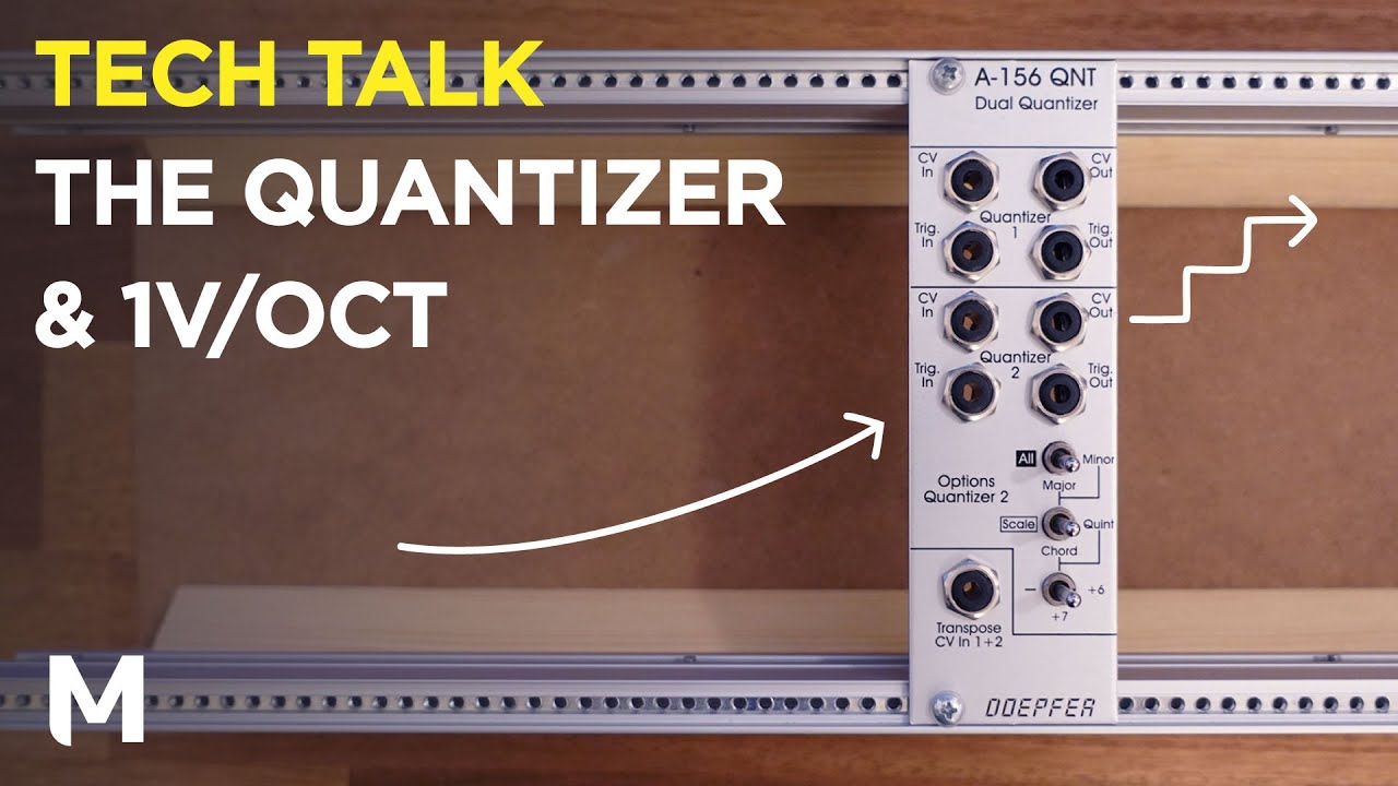 The eurorack quantizer and 1v/oct, with patch-tips! - with the Doepfer A-156