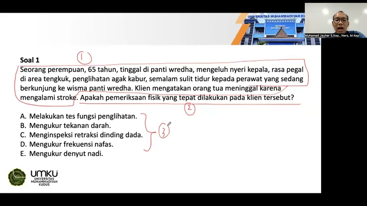 Bedah Soal Uji Kompetensi Keperawatan Gerontik