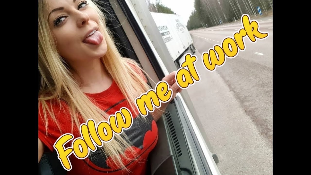 #2 Angelica Larsson first day trucking