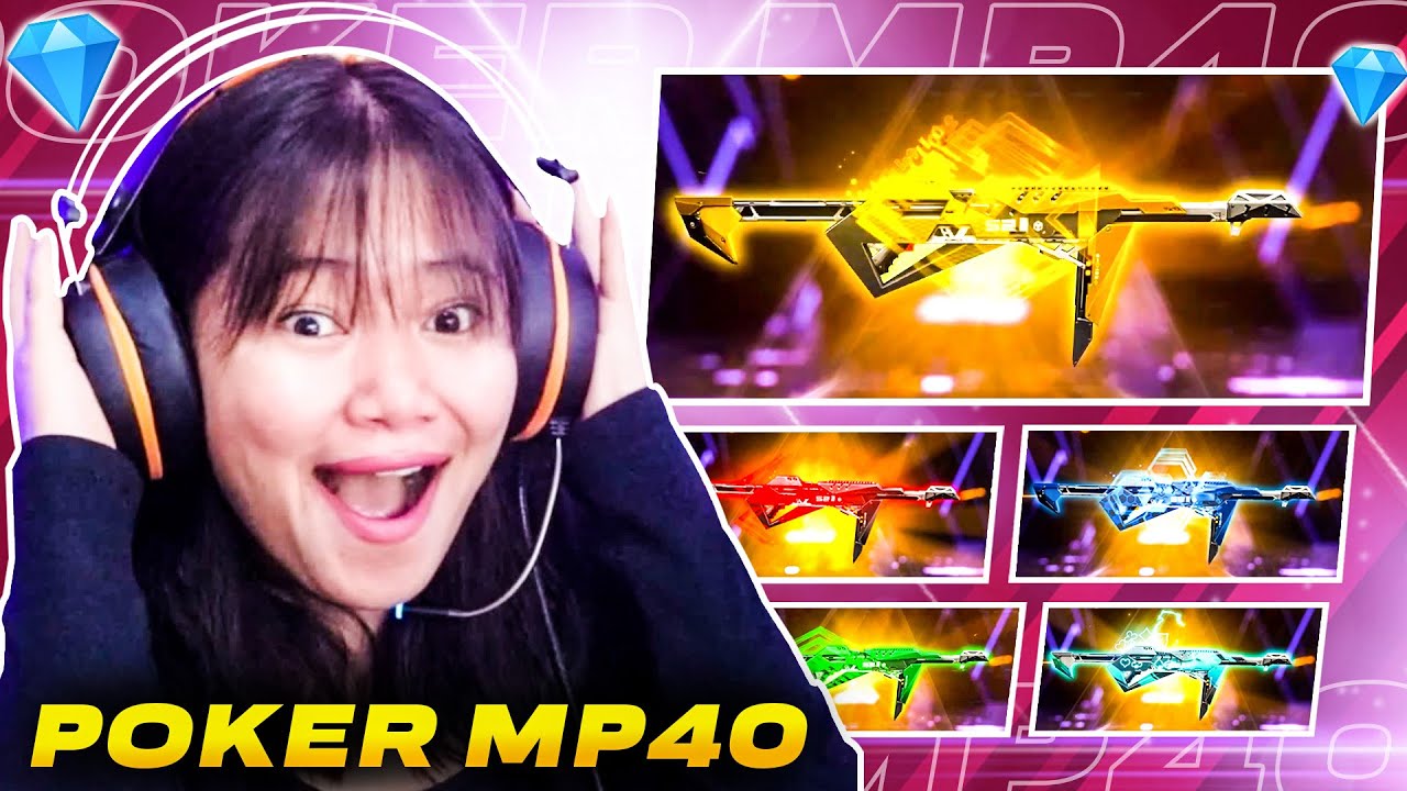 POKER MP40 RETURN! 😯 UNLOCKING ALL POKER MP40 SKINS!! GARENA FREE FIRE