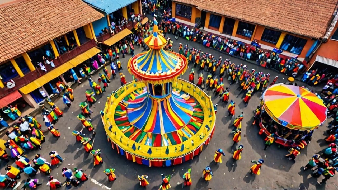 Drone Captures Oruro Carnival Parade From Above in Bolivia's Village Culture