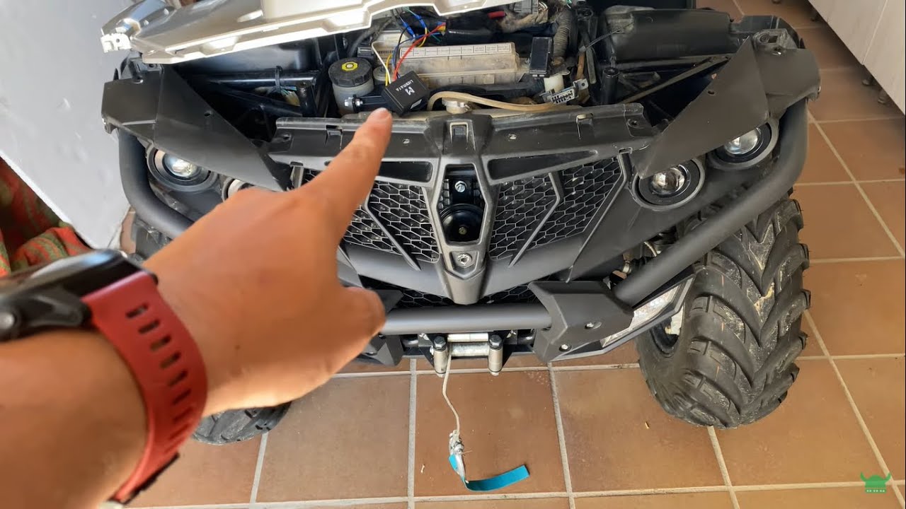 Cómo instalar control remoto winch / cabestrante. CFORCE 600. How to install winch remote control.