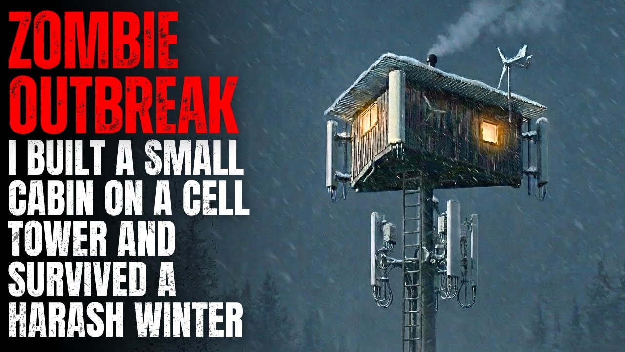 ZOMBIE OUTBREAK: I Built a Small Cabin on a Cell Tower and Survived a Harsh Winter | Creepypasta