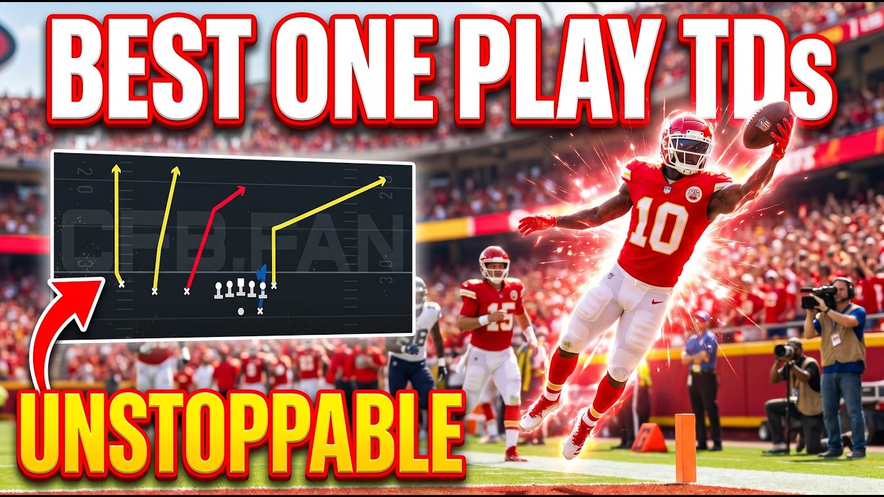 The 5 Best One Play Touchdowns To Score EASY Touchdowns in Madden 26! 💣