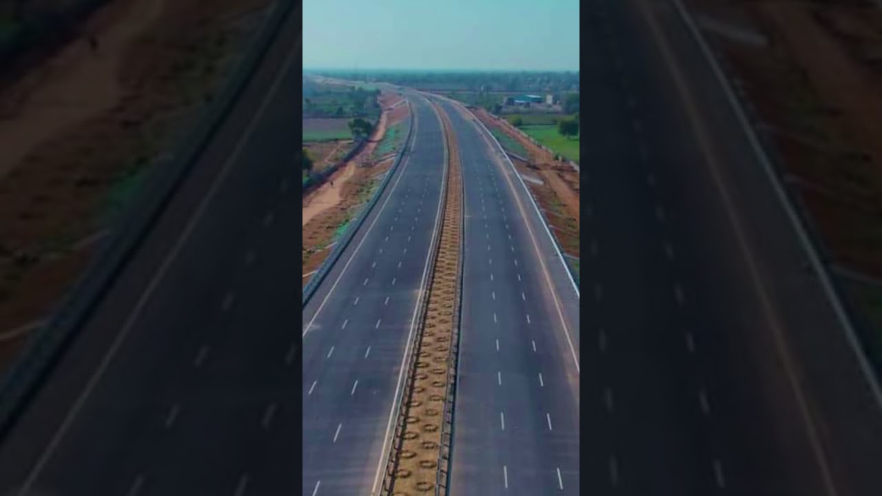 6-lane Access Controlled Greenfield Highway on the Rajasthan-Gujarat Border #short #government