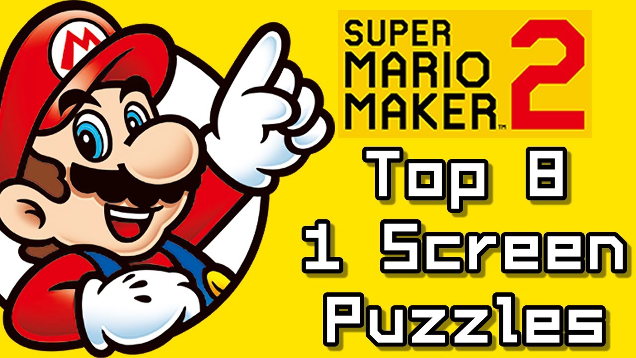 Super Mario Maker Top 8 ONE SCREEN PUZZLE Courses (Switch)