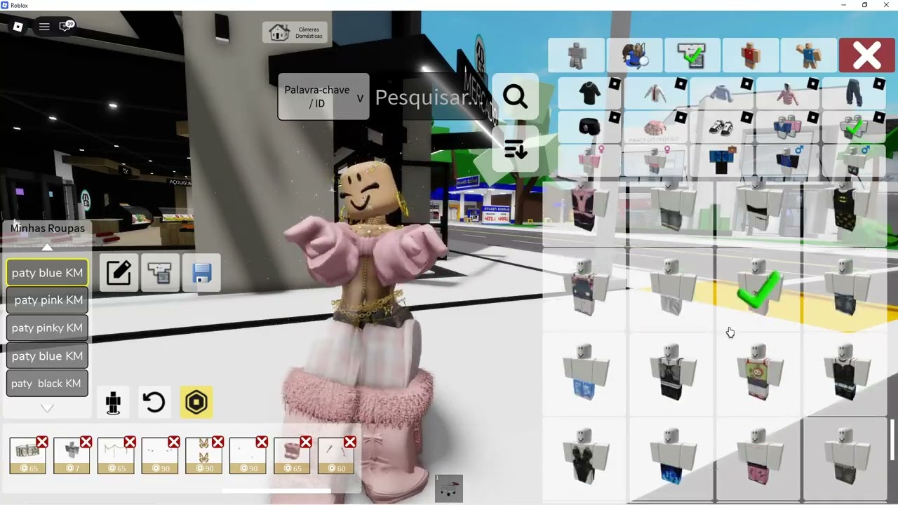 fazendo skin pink.