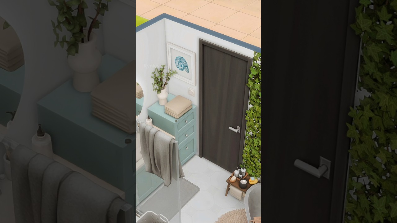 Bathroom Design in The Sims 4 (CC) #sims4cc #sims4mods #sims4 #thesims4 #ts4 #sims