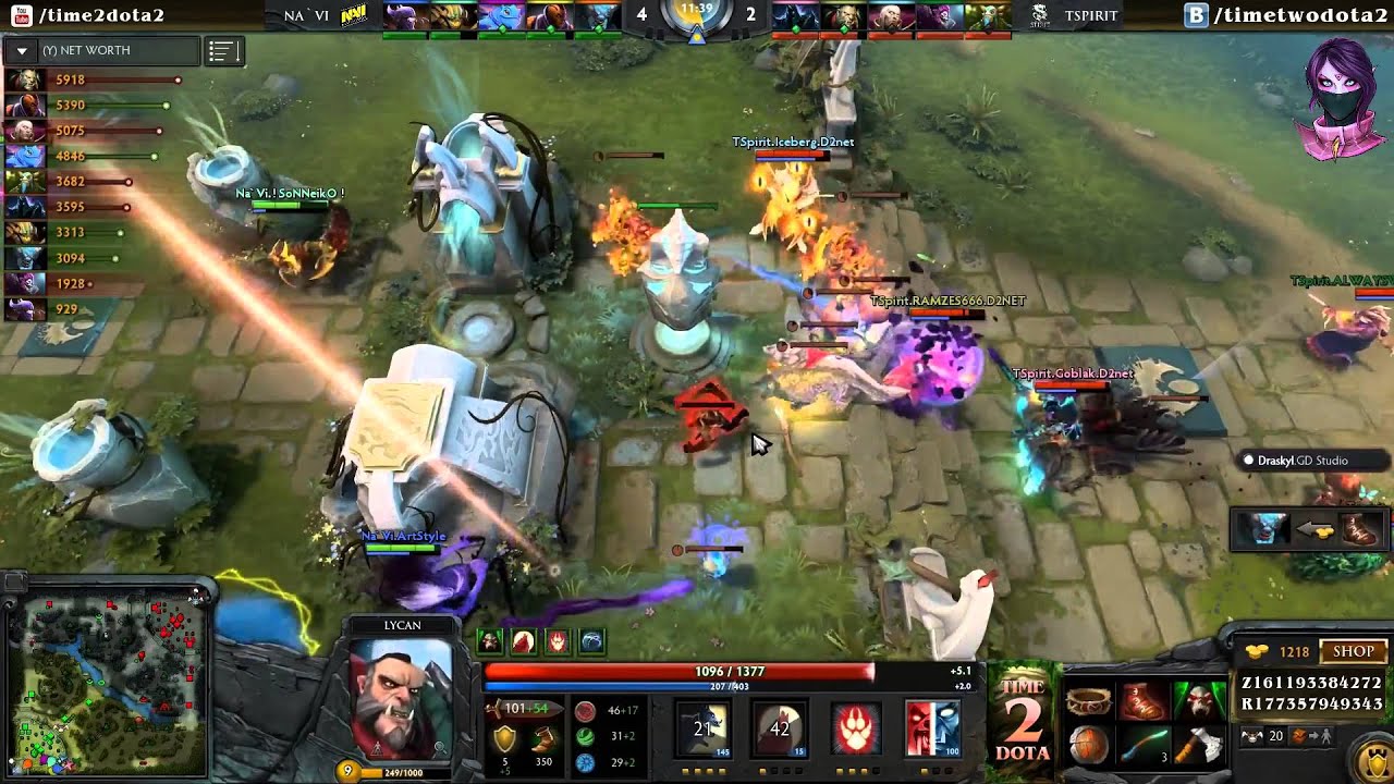 Highlights Na'Vi vs Team Spirit #1 (bo2)| The Shanghai Major Europe (07.01.2016)