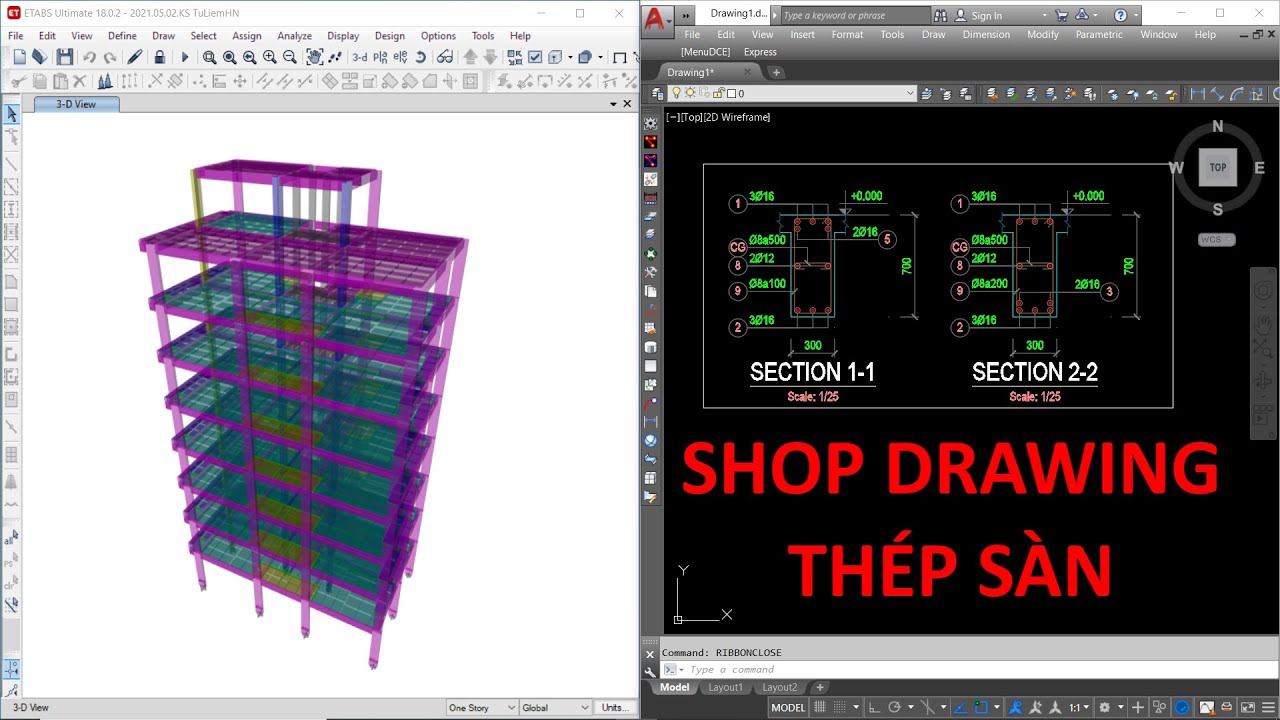 Shopdrawing thép sàn | DBim