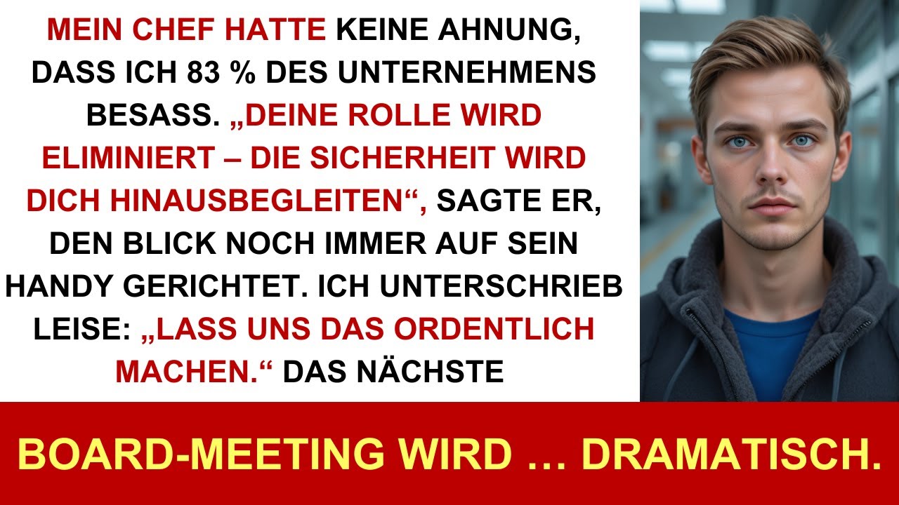 Meine Chefin Hat Mich Gefeuert, Ohne Zu Wissen, Dass Mir Die Firma Gehörte, Aber Als Sie...