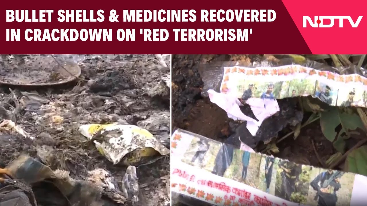 Bullet Shells, Medicines Recovered From Encounter Spot Following Major Crackdown On &lsquo;Red Terrorism&rsquo;