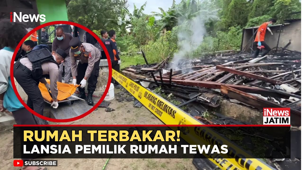 Tragis! Rumah Lansia di Tuban Ludes Terbakar, Pemilik Ditemukan Meninggal | iNews Jatim