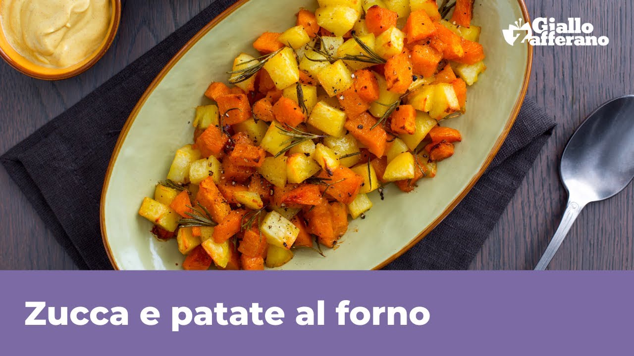 ZUCCA E PATATE AL FORNO: contorno croccante e velocissimo!