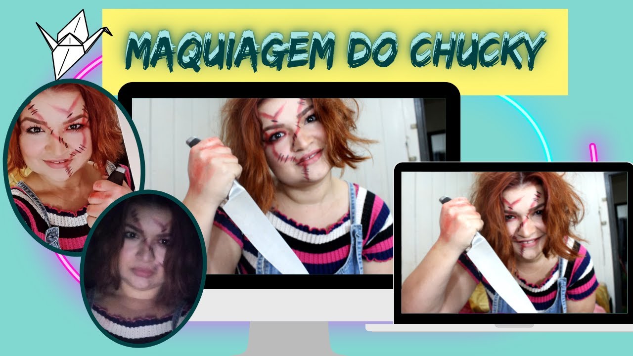PASSO A PASSO MAQUIAGEM CHUCKY O BONECO ASSASSINO – tutorial de make detalhado