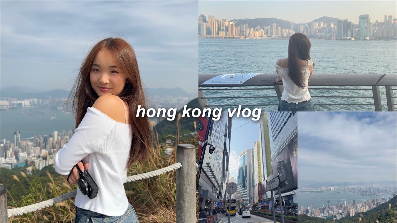 HONG KONG VLOG | causeway bay, star ferry, hiking the peak, avenue of stars, exploring alone