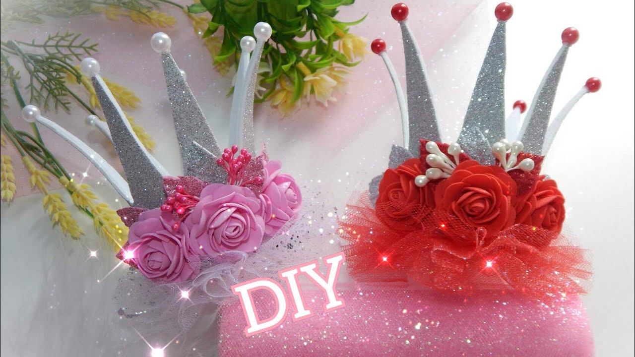Новогодняя Корона из фоамирана/ОЧЕНЬ популярный ЗИМНИЙ аксессуар/ DIY New Year's Glitter Crown