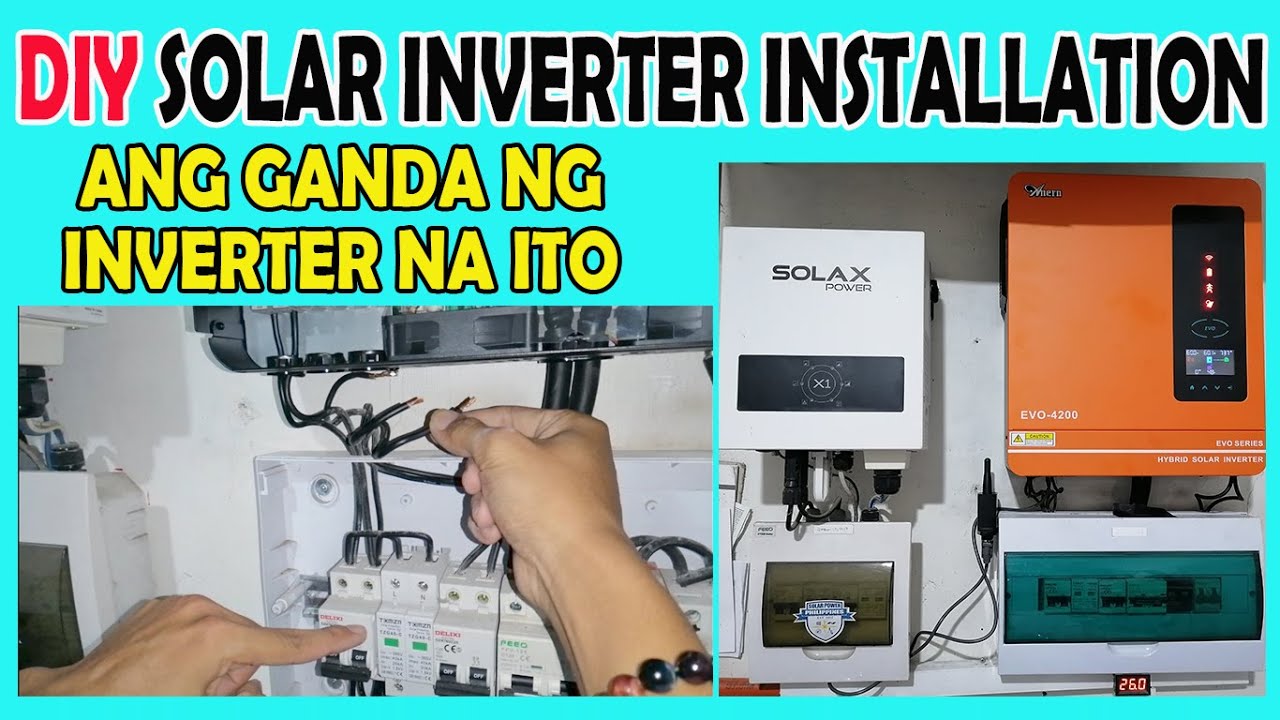 ANERN EVO4200 HYBRID INVERTER DIY SOLAR INSTALLATION | 4.2kw ANERN HYBRID OFFGRID INVERTR | GRID TIE