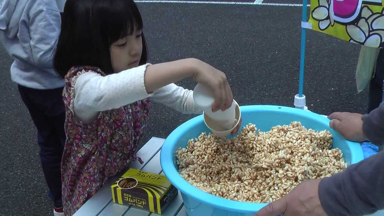ポン菓子実演