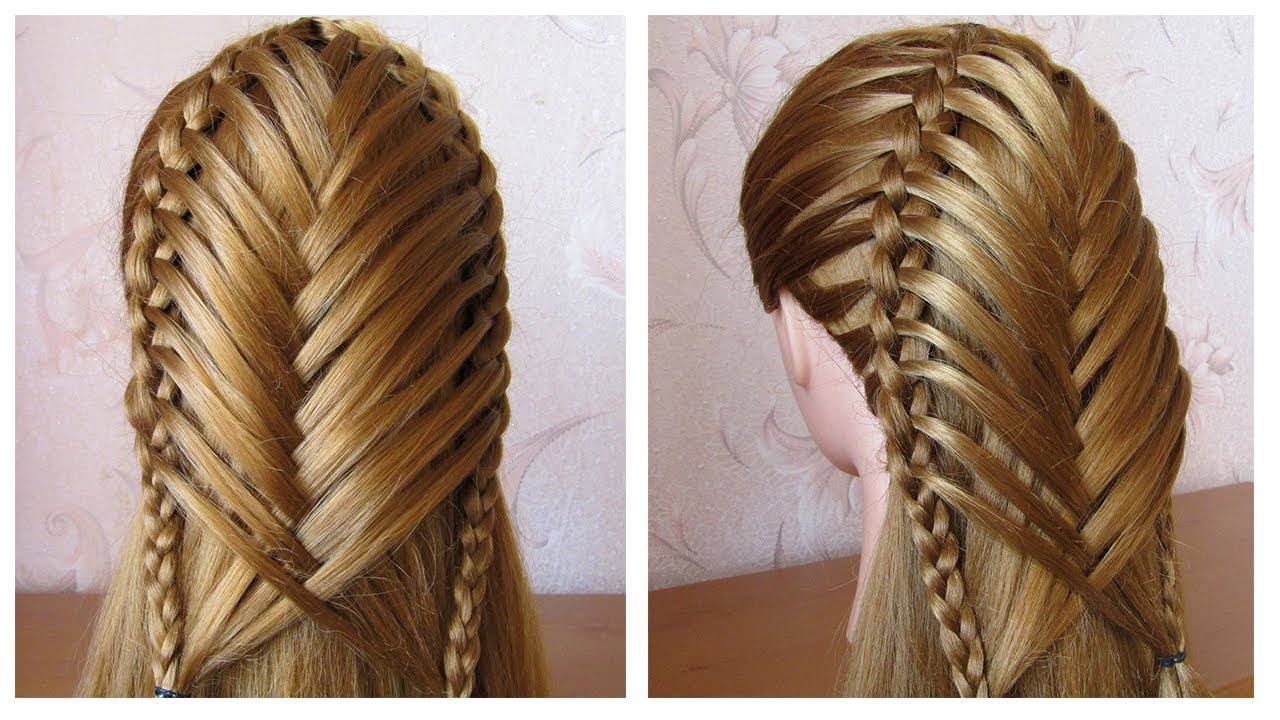 Coiffure pour tous les jours cheveux mi long/long 💗 Coiffure avec tresse 💗 facile à faire
