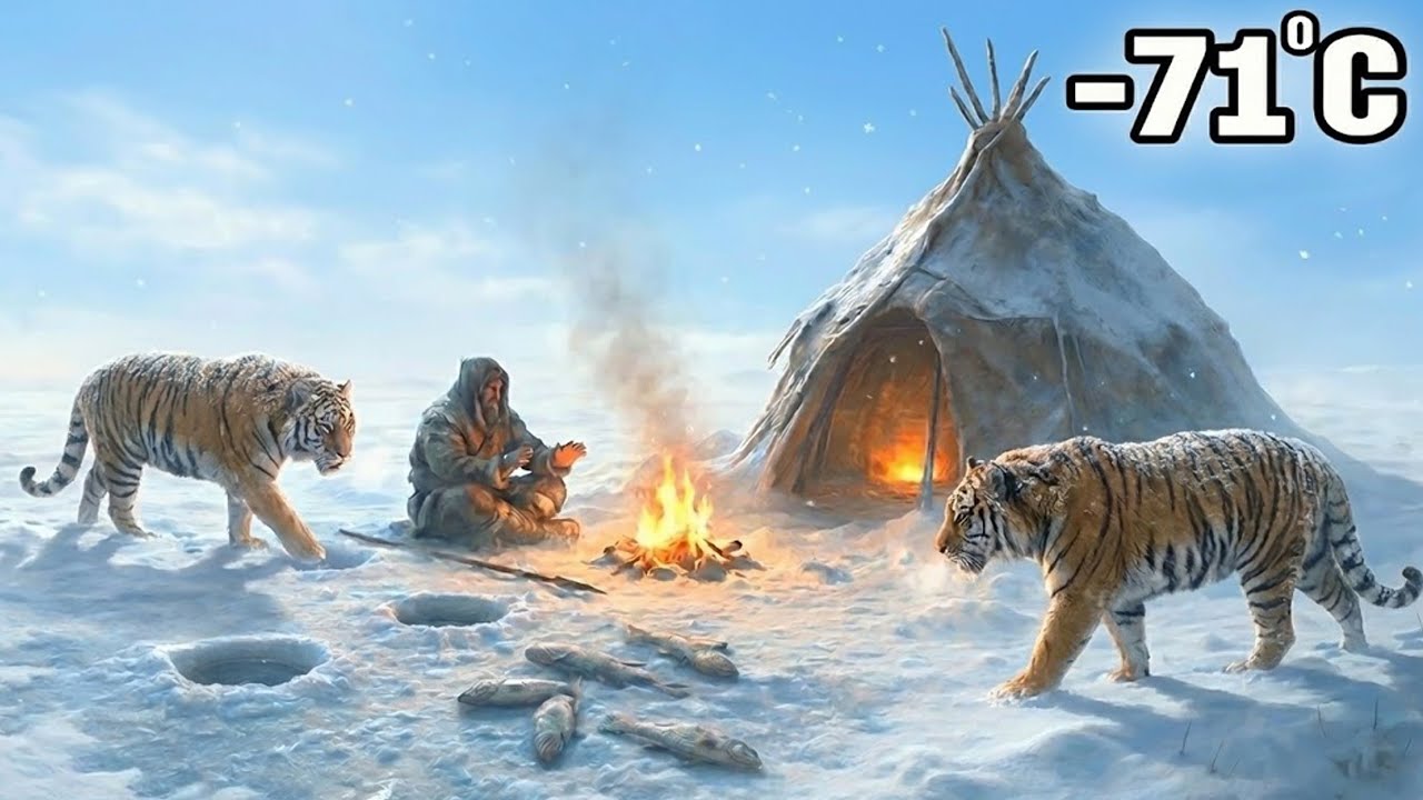 Alone in the Frozen Wild: A Man’s Survival on the Ice River | Yakutia Survival