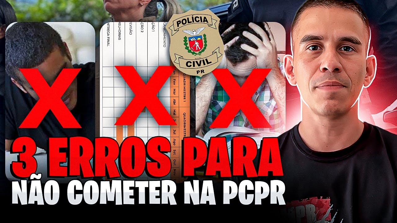 TRÊS ERROS QUE EU NÃO COMETERIA NA PCSC