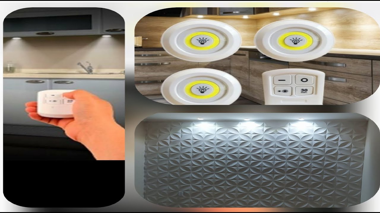 kit 3 luminárias Spot led controle remoto