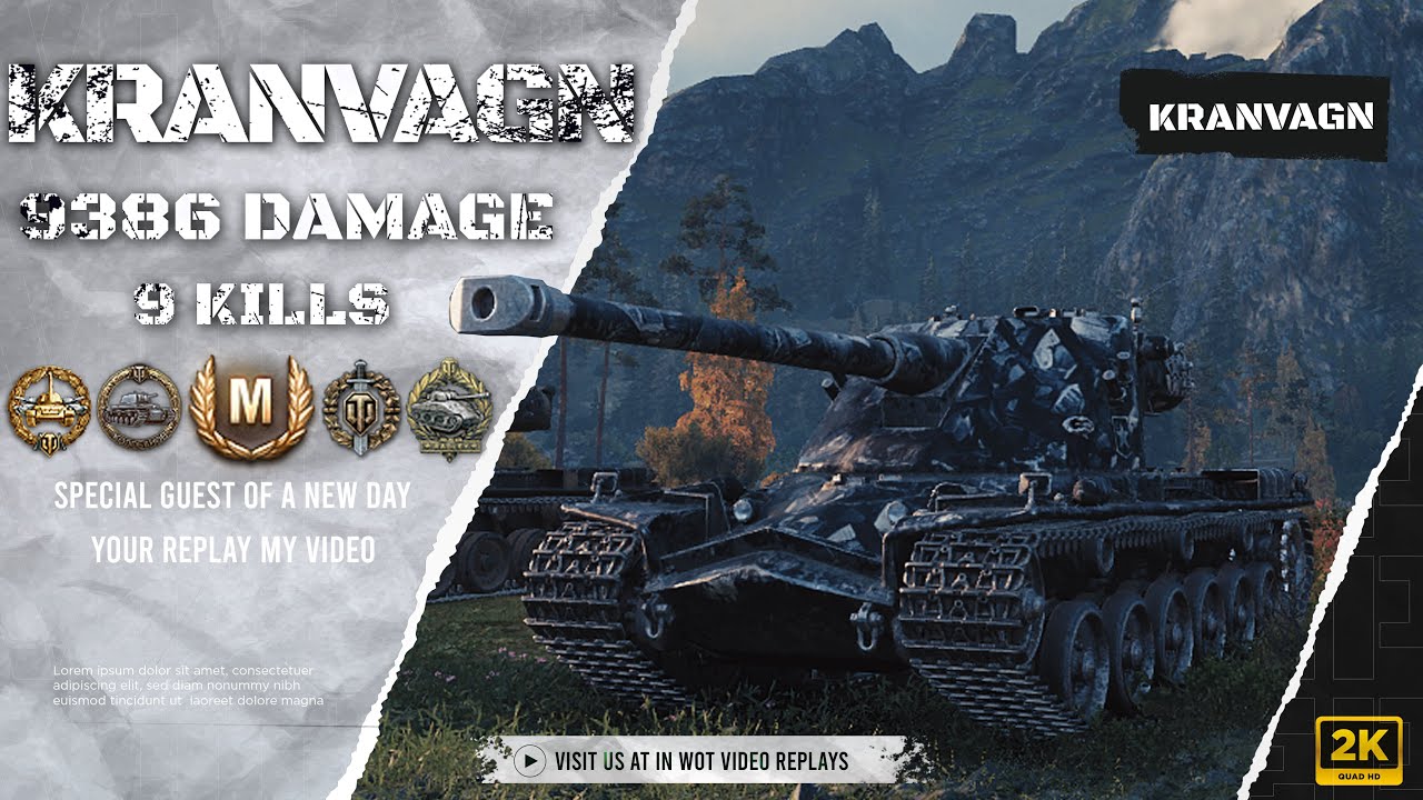 Kranvagn - Fjord - 9K and 1v5 Comeback | #wotreplays 374