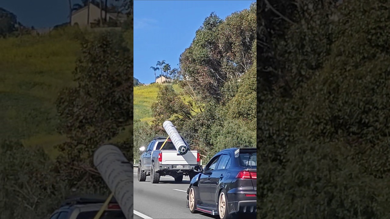 Pick up truck with oversized load #foryou #shortsfeed #oversizedcargo