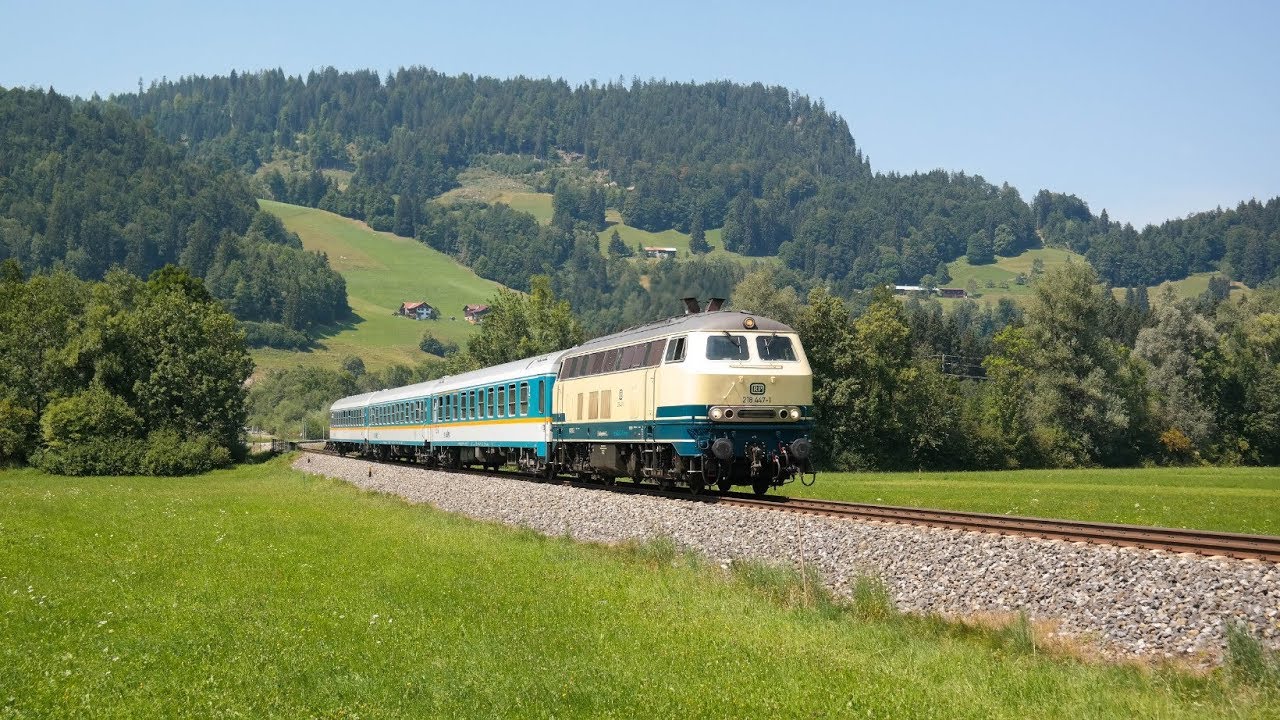 Ab in den Süden! Sommerferien 2018 - Teil 2 mit viel 218 im Allgäu!