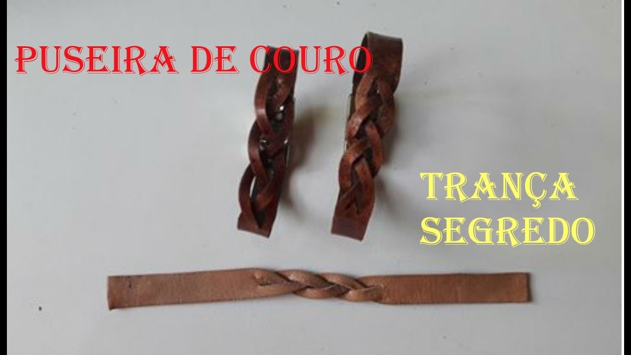 Pulseira de Couro Trança Segredo