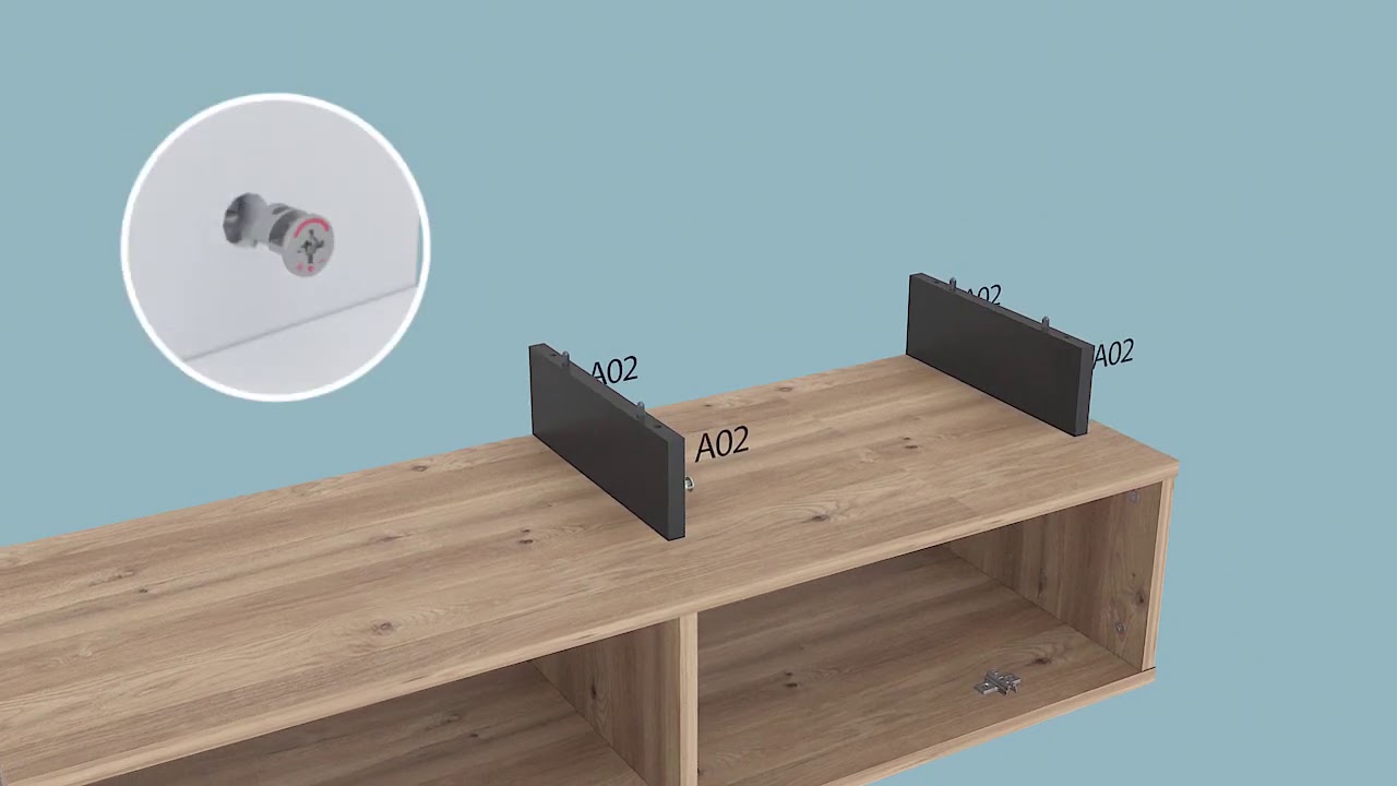 Optima Tv Ünitesi Nasıl Kurulur?Tv Ünitesi Kurulum Animasyonu